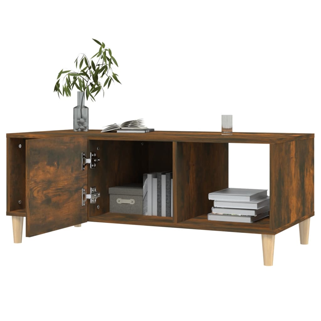 Stolić za kavu boja hrasta 102 x 50 x 40 cm konstruirano drvo