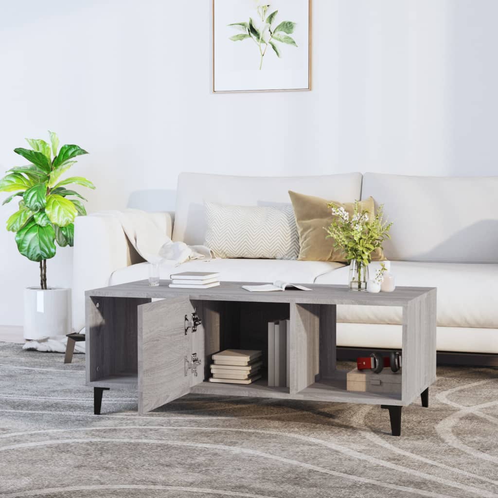 Stolić za kavu boja hrasta 102x50x40 cm konstruirano drvo