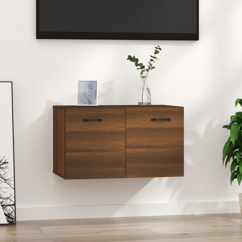 Zidni ormarić smeđi hrast 60x36,5x35 cm konstruirano drvo