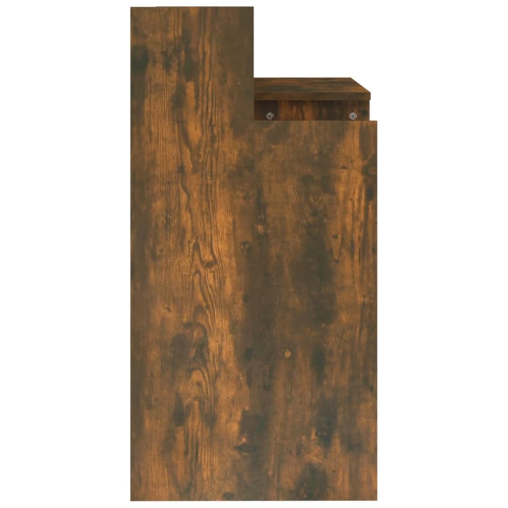 Radni stol s LED svjetlima boja hrasta 97 x 45 x 90 cm drveni