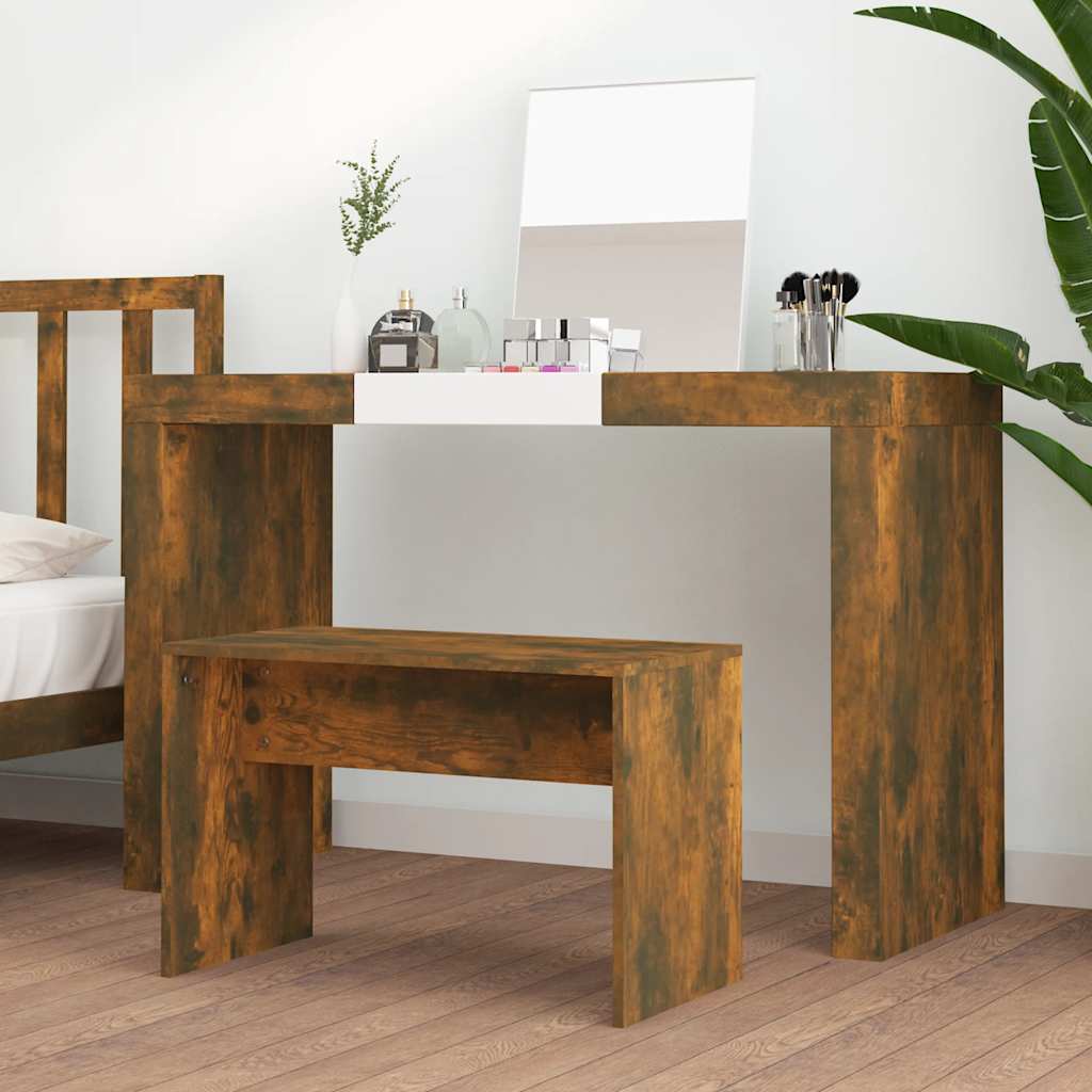 Toaletni stolac boja hrasta 70 x 35 x 45 cm konstruirano drvo