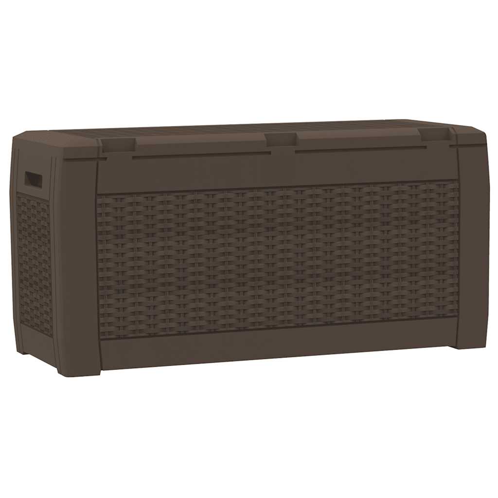 Vrtna kutija za pohranu smeđa 119 x 48 x 60 cm polipropilen