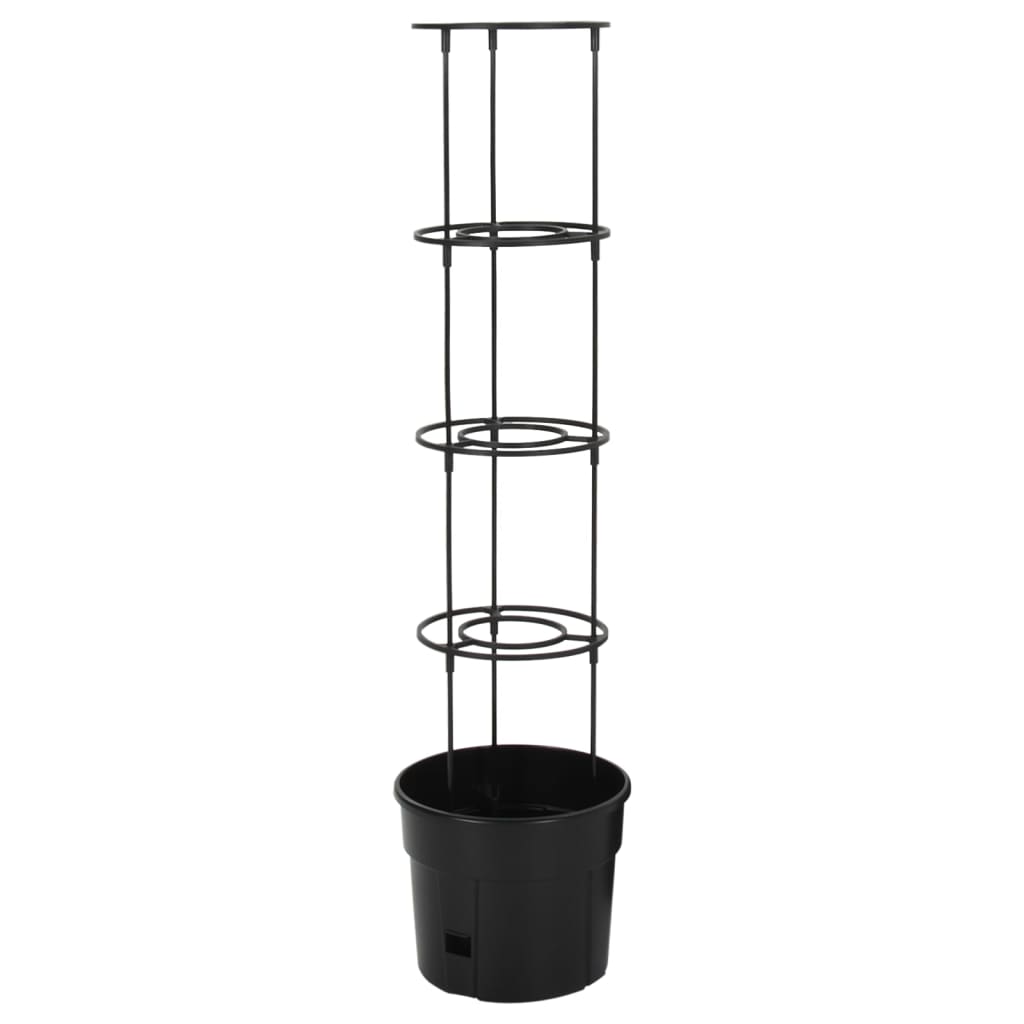 Sadilica za rajčice antracit Ø 29,5 x 115 cm od polipropilena