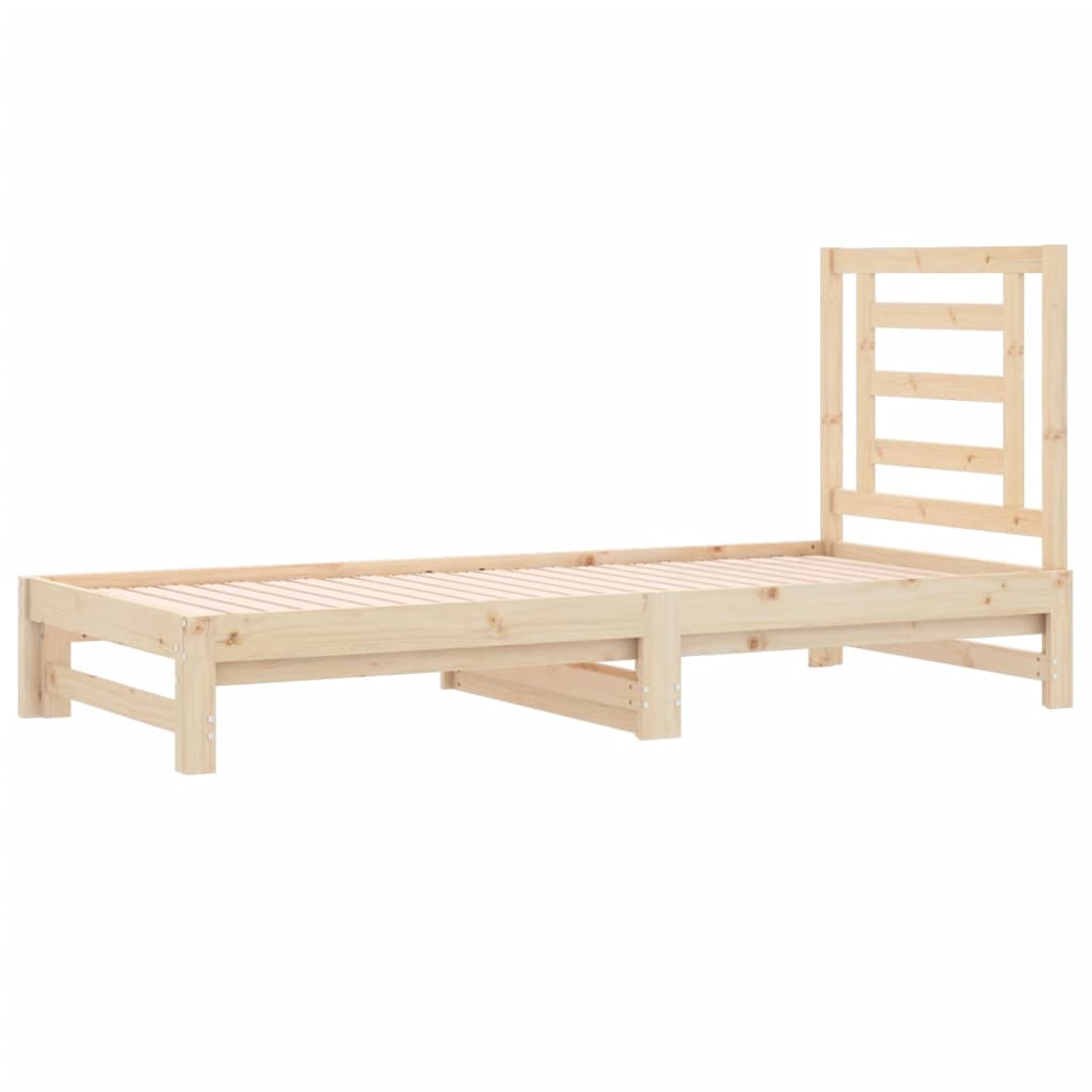 Dnevni ležaj na izvlačenje 2 x (90x190) cm od masivne borovine
