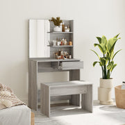 Set toaletnog stolića boja hrasta sonome 74,5x40x141 cm