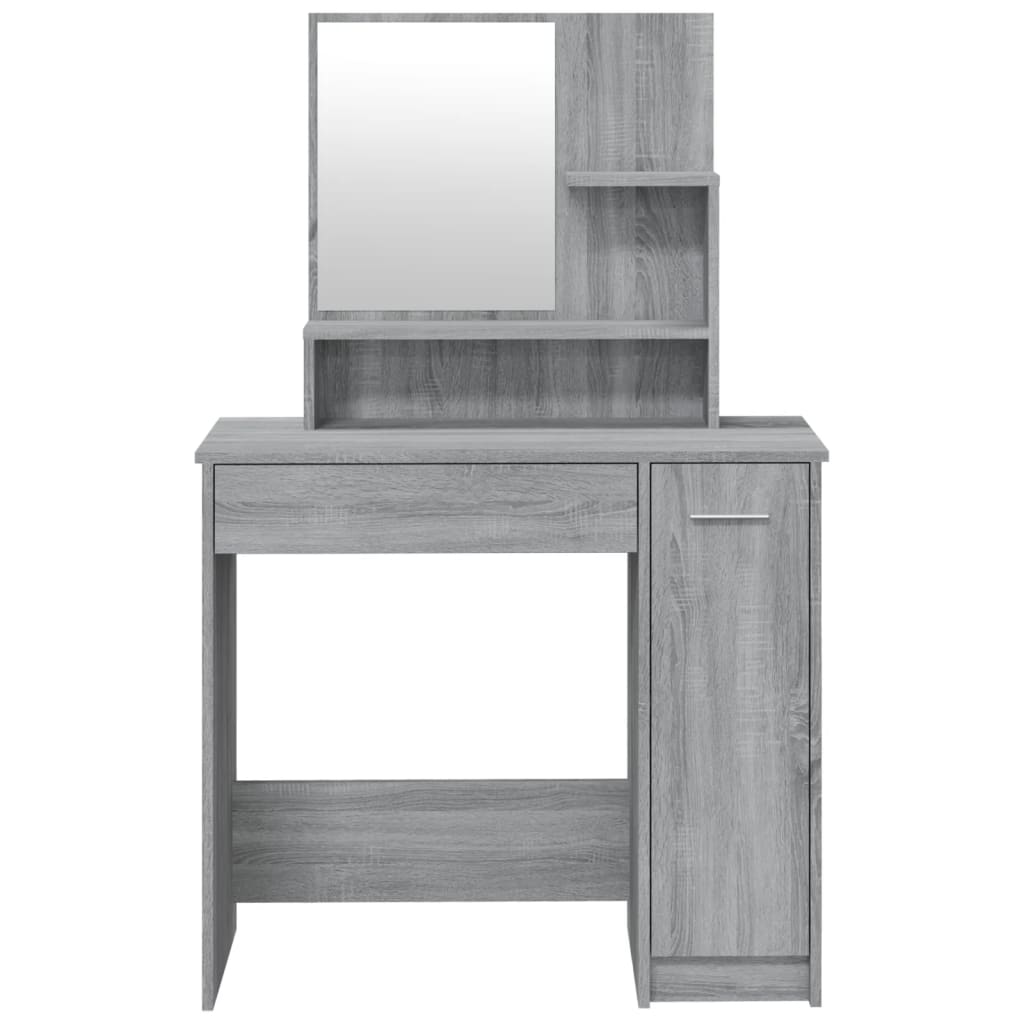 Set toaletnog stolića boja hrasta sonome 86,5x35x136 cm