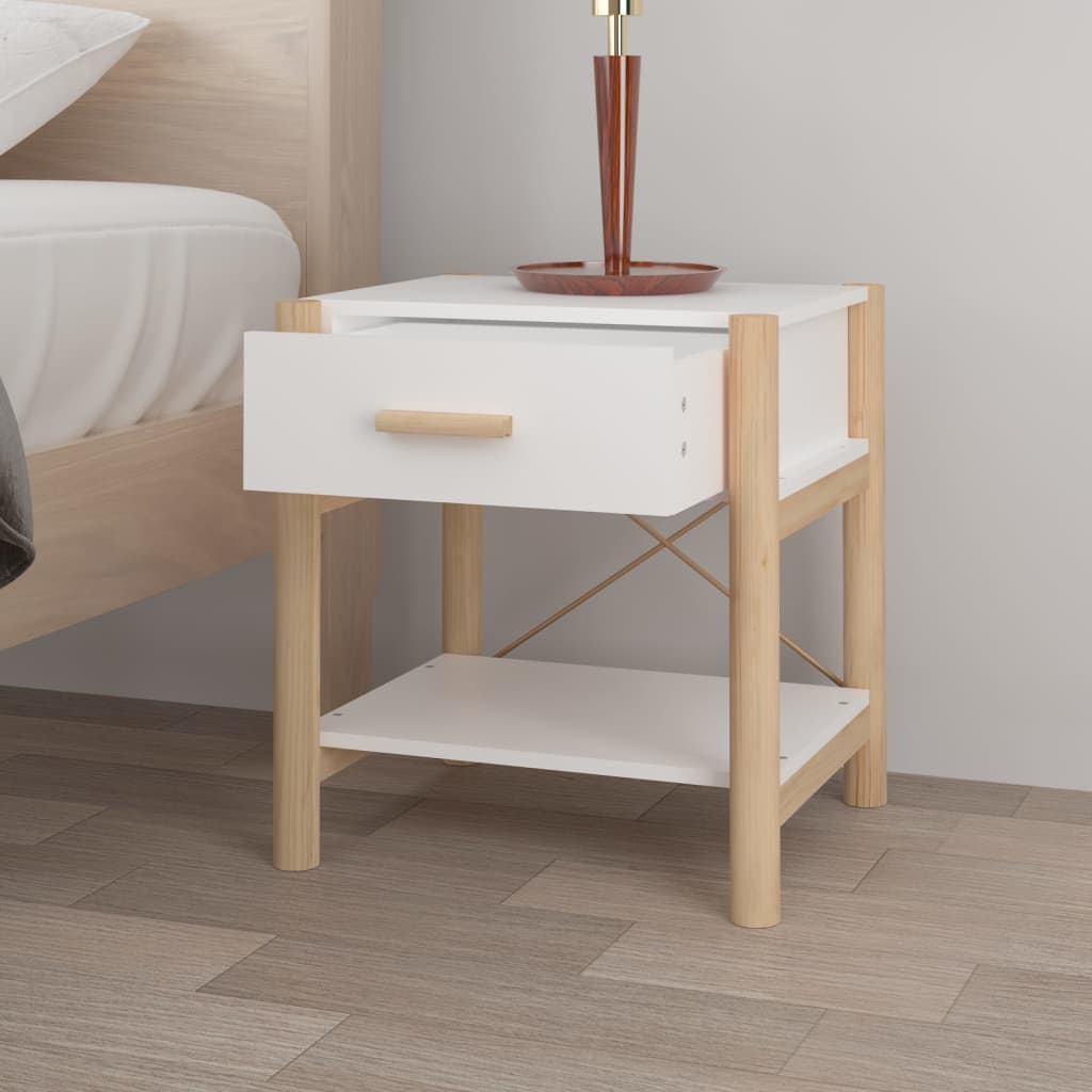 Noćni ormarići 2 kom bijeli 42x38x45 cm od konstruiranog drva