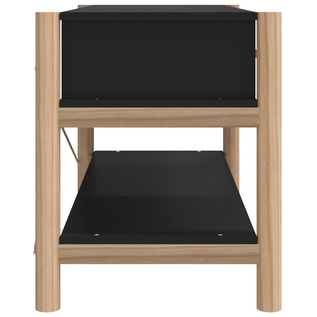 TV ormarić crni 82 x 38 x 45 cm od konstruiranog drva