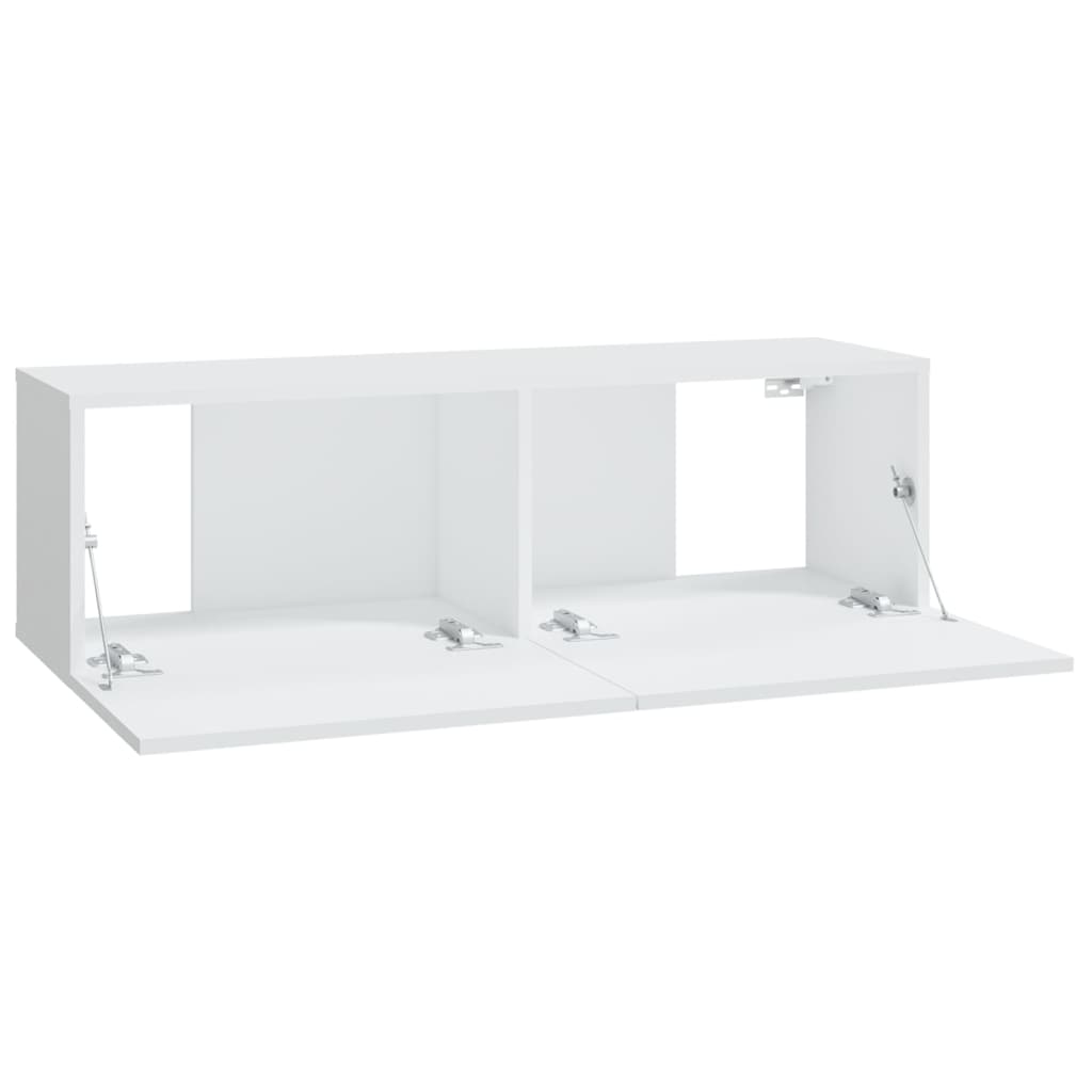 Zidni TV ormarići 4 kom bijeli 100 x 30 x 30 cm