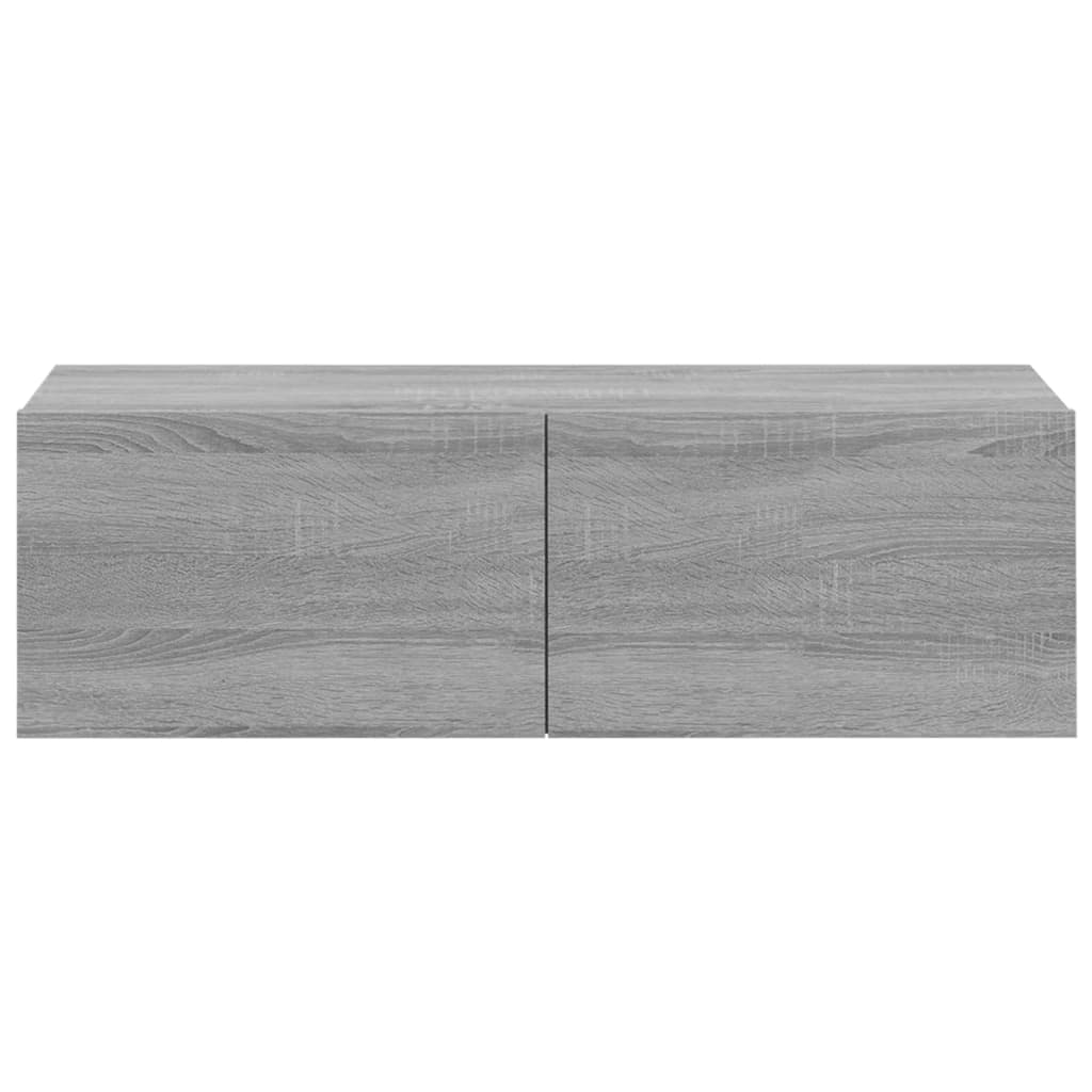 Zidni TV ormarići 4 kom boja sivog hrasta sonome 100x30x30 cm