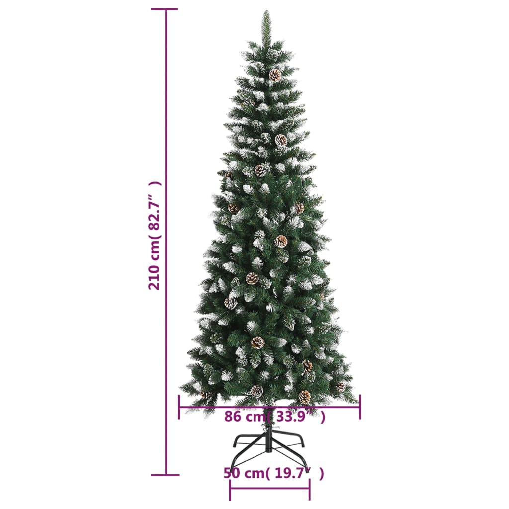 Umjetno božićno drvce sa stalkom zeleno 210 cm PVC