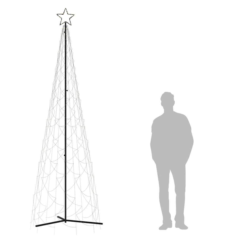 Božićno drvce u češeru toplo bijelo 500 LED dioda 100x300 cm