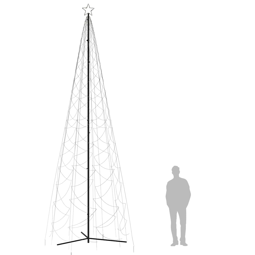 Božićno drvce u češeru toplo bijelo 1400 LED dioda 160x500 cm