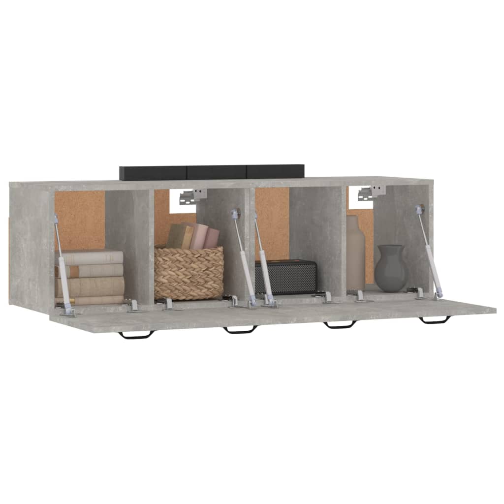 Zidni ormarići 2 kom boja betona 80x35x36,5cm konstruirano drvo