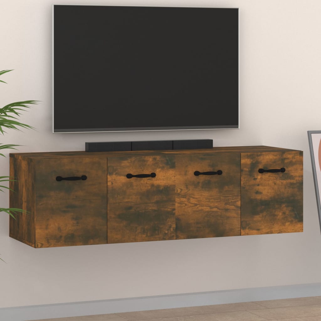Zidni ormarići 2 kom boja dimljenog hrasta 80x35x36,5 cm drveni