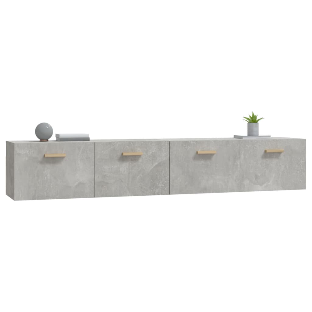 Zidni ormarići 2 kom boja siva betona 100x36,5x35 cm drveni