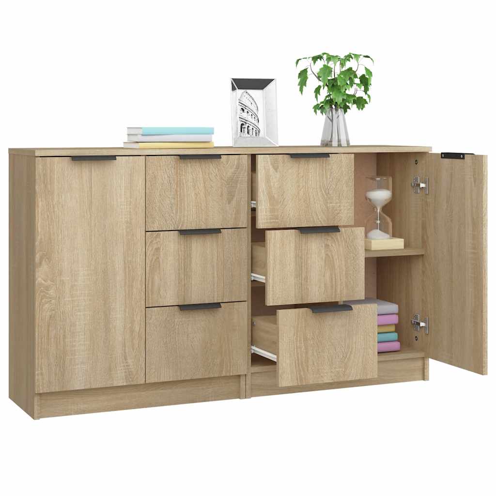 Komoda 2kom boja hrasta sonome 60x30x70cm od konstruiranog drva