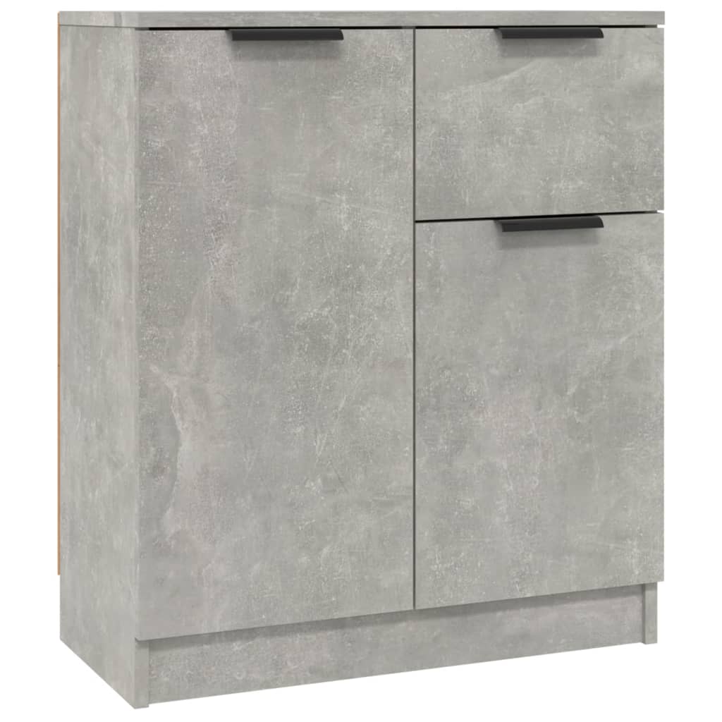 Komoda 2 kom siva boja betona 60x30x70 cm od konstruiranog drva