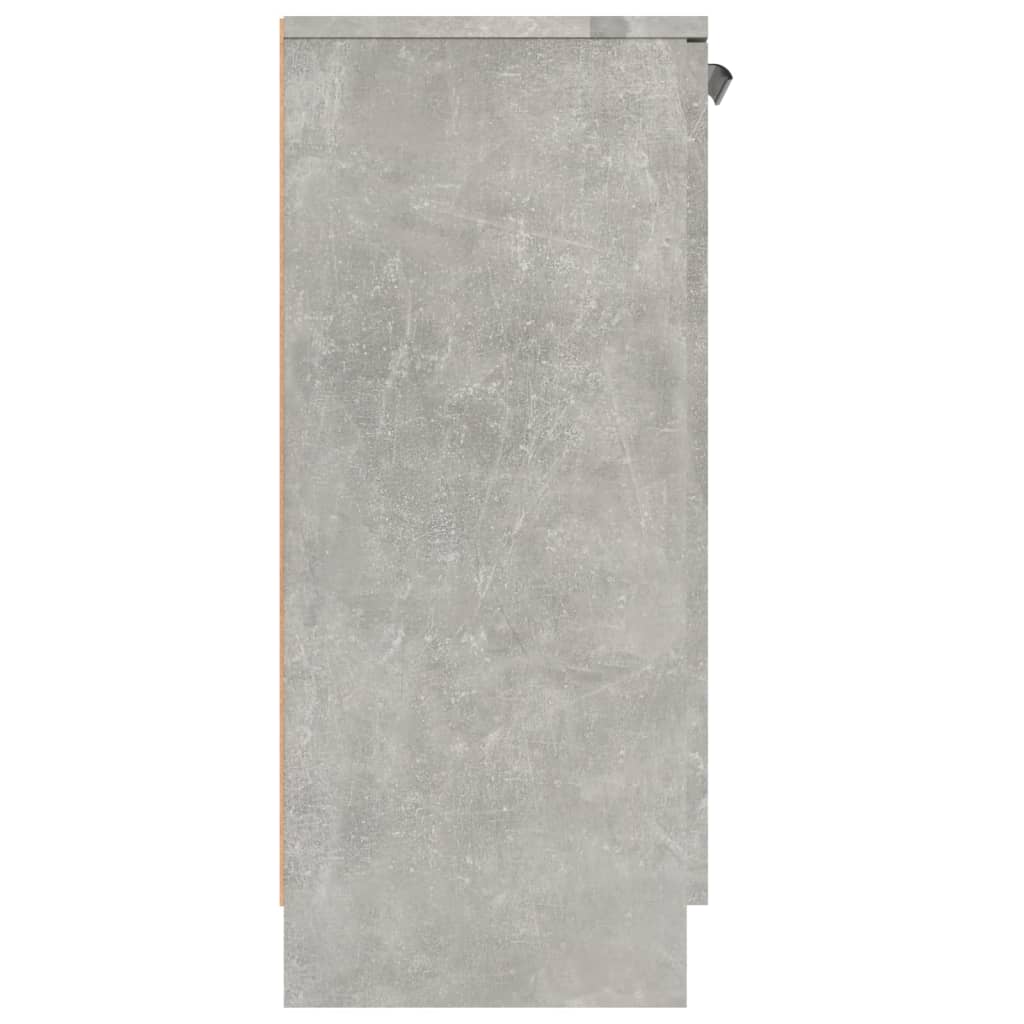 Komoda 2 kom siva boja betona 60x30x70 cm od konstruiranog drva