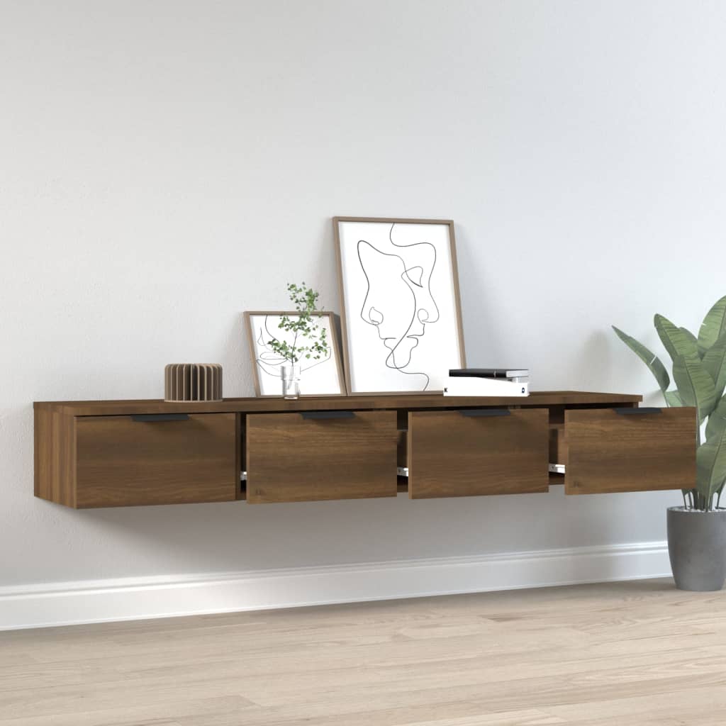 Zidni ormarići 2 kom boja hrasta 68x30x20 cm konstruirano drvo