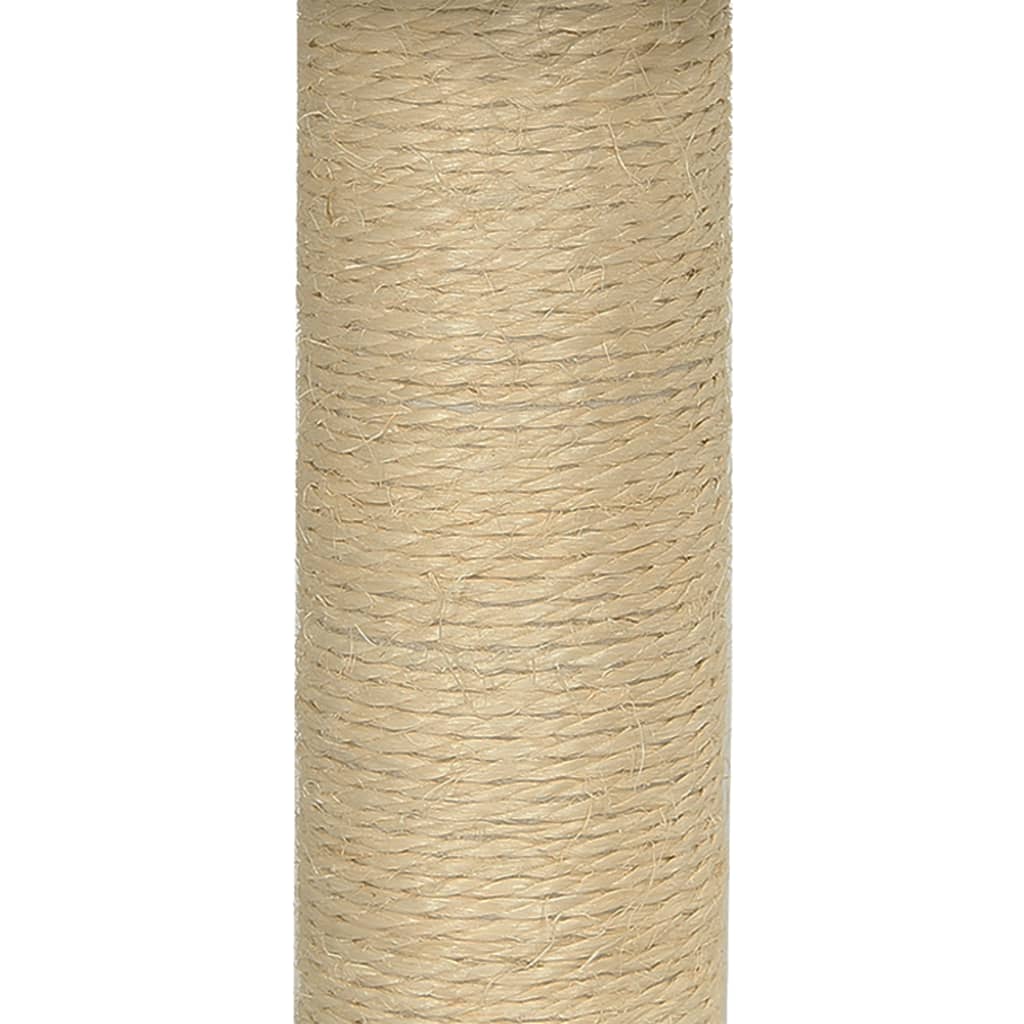 Penjalica za mačke sa stupom za grebanje od sisala krem 74 cm