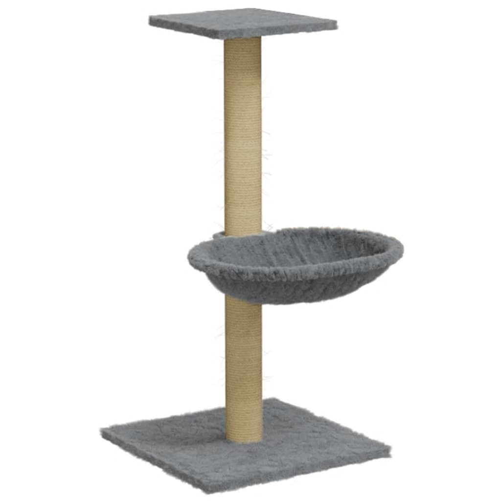 Penjalica za mačke sa stupom za grebanje svjetlosiva 74 cm