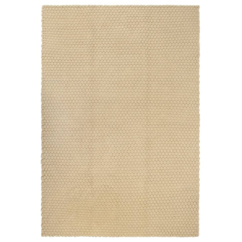 Tepih pravokutni prirodni 160 x 230 cm pamučni