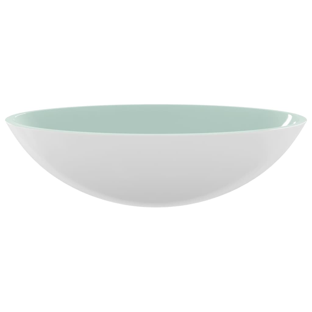 Umivaonik stakleni 50 x 37 x 14 cm bijeli