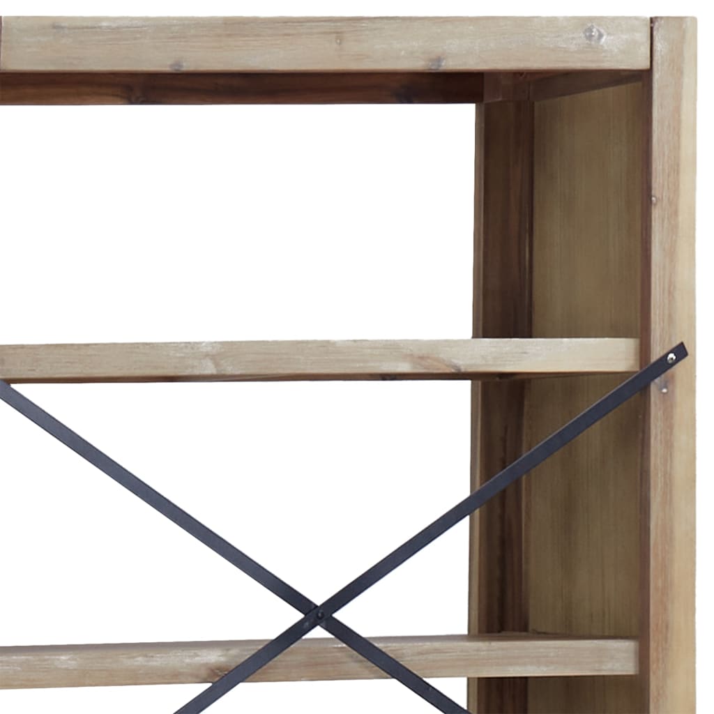 Polica za knjige s 4 razine 80x30x170 cm masivno bagremovo drvo