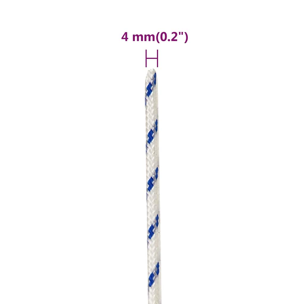 Brodski konop bijeli 4 mm 25 m od polipropilena