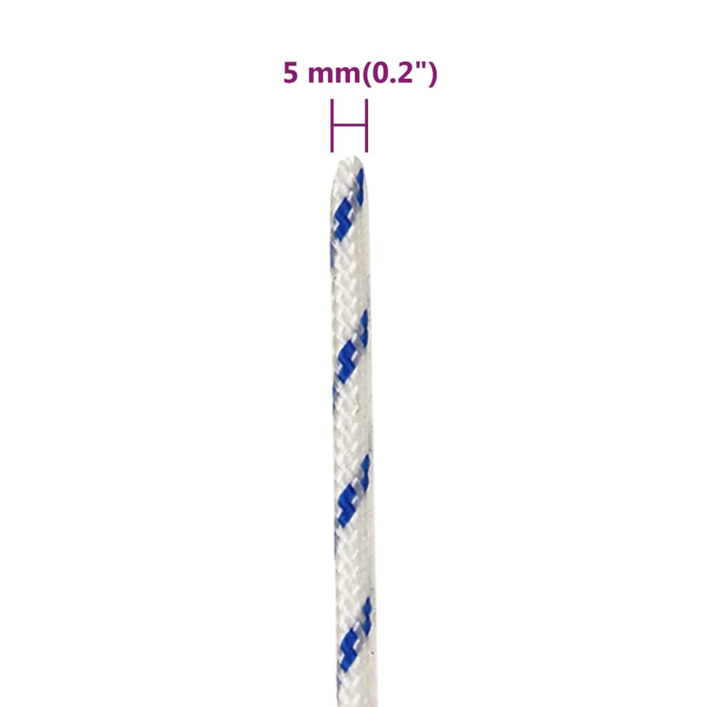 Brodski konop bijeli 5 mm 25 m od polipropilena