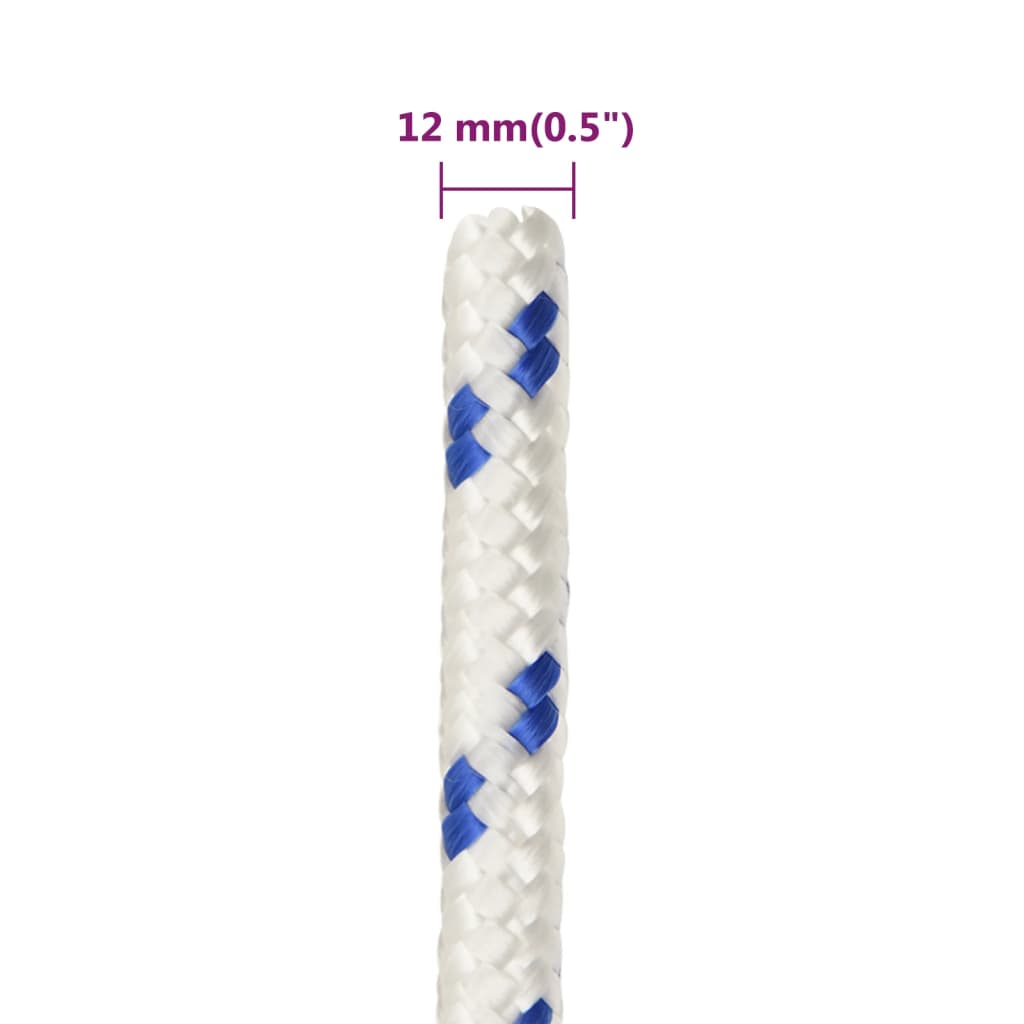 Brodski konop bijeli 12 mm 25 m od polipropilena