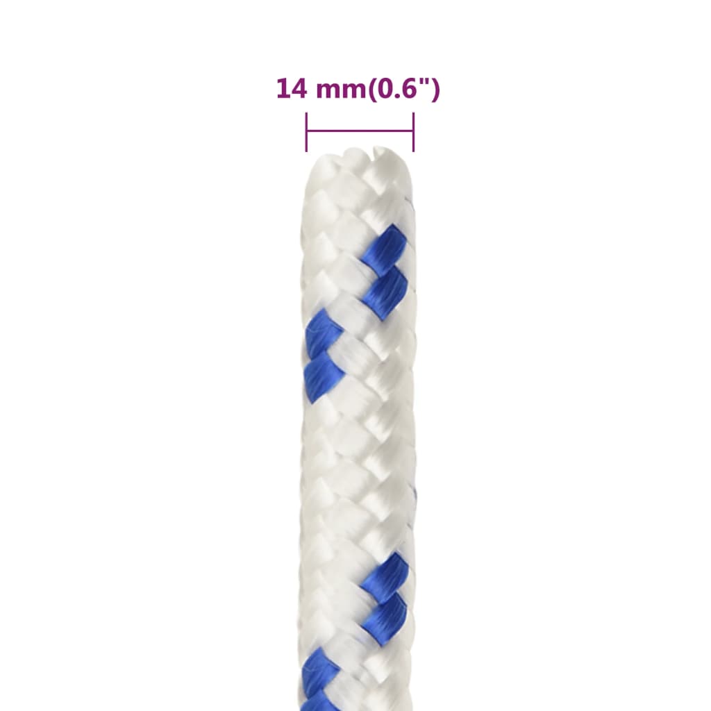 Brodski konop bijeli 14 mm 25 m od polipropilena