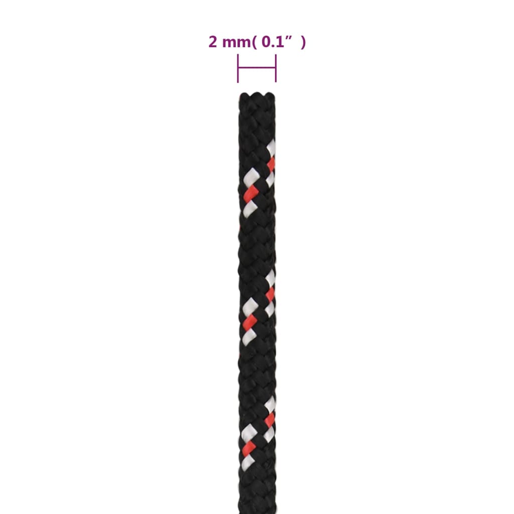 Brodski konop crni 2 mm 250 m od polipropilena
