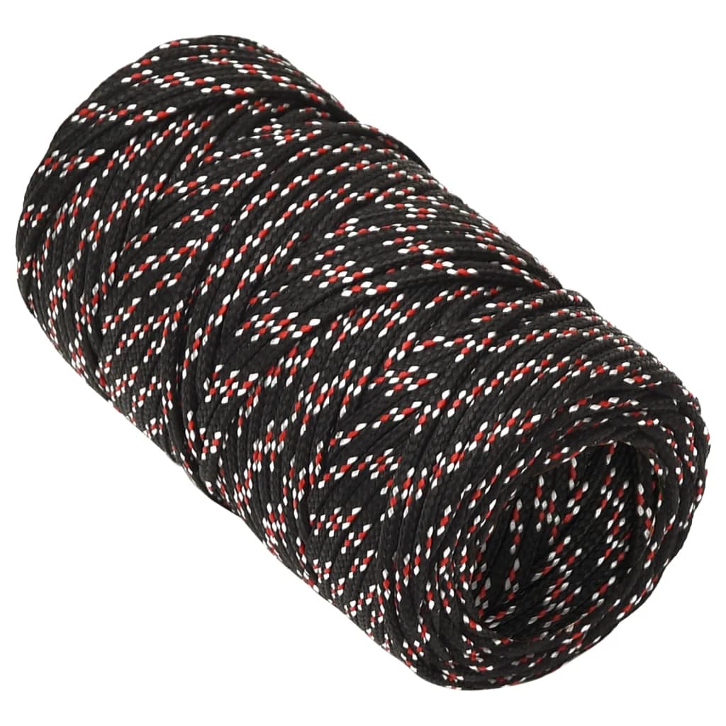 Brodski konop crni 2 mm 500 m od polipropilena