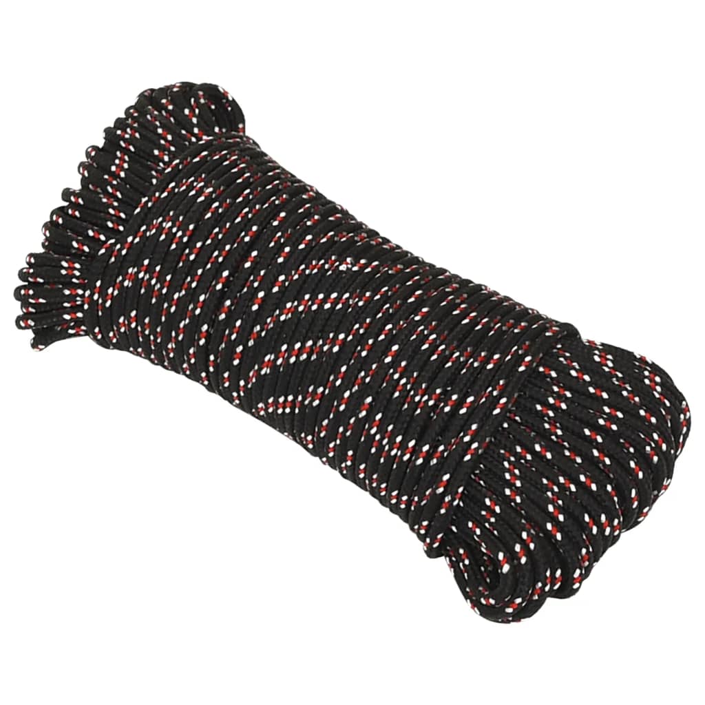 Brodski konop crni 3 mm 50 m od polipropilena