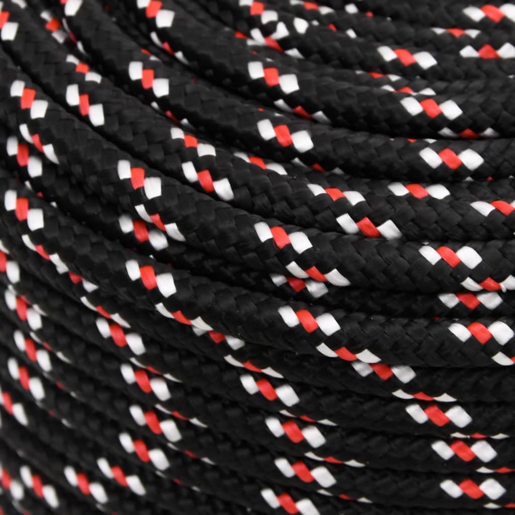 Brodski konop crni 6 mm 25 m od polipropilena