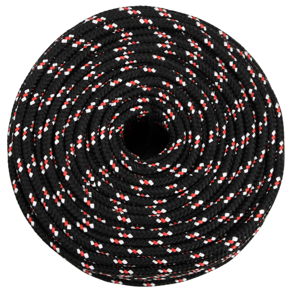 Brodski konop crni 6 mm 50 m od polipropilena