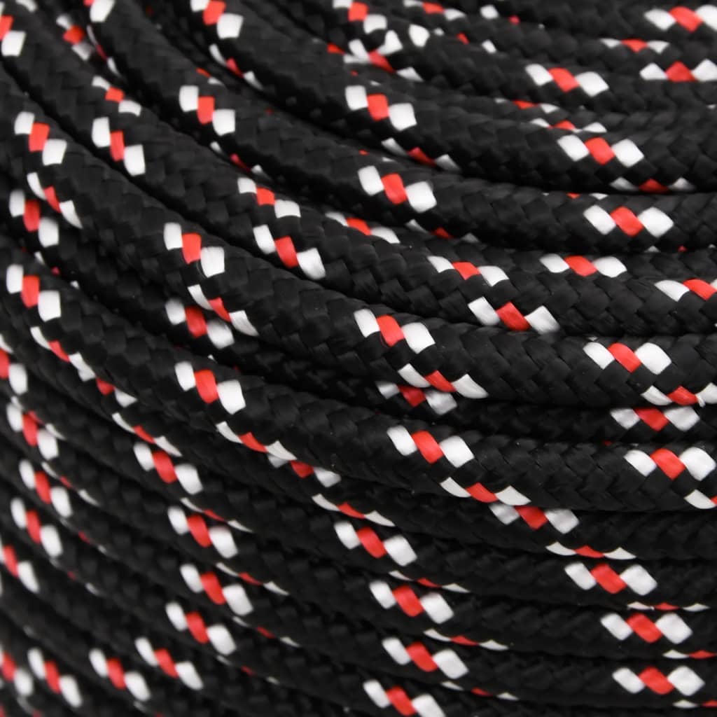 Brodski konop crni 6 mm 250 m od polipropilena