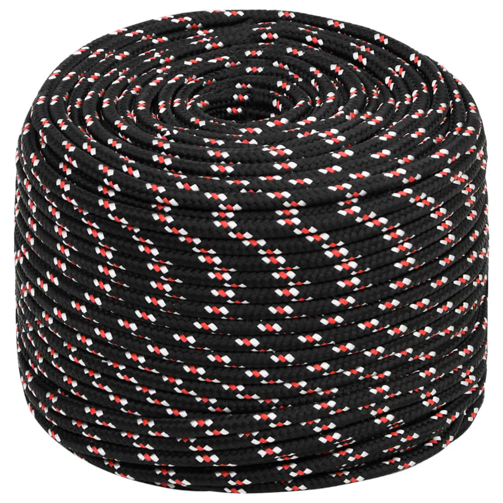 Brodski konop crni 8 mm 50 m od polipropilena
