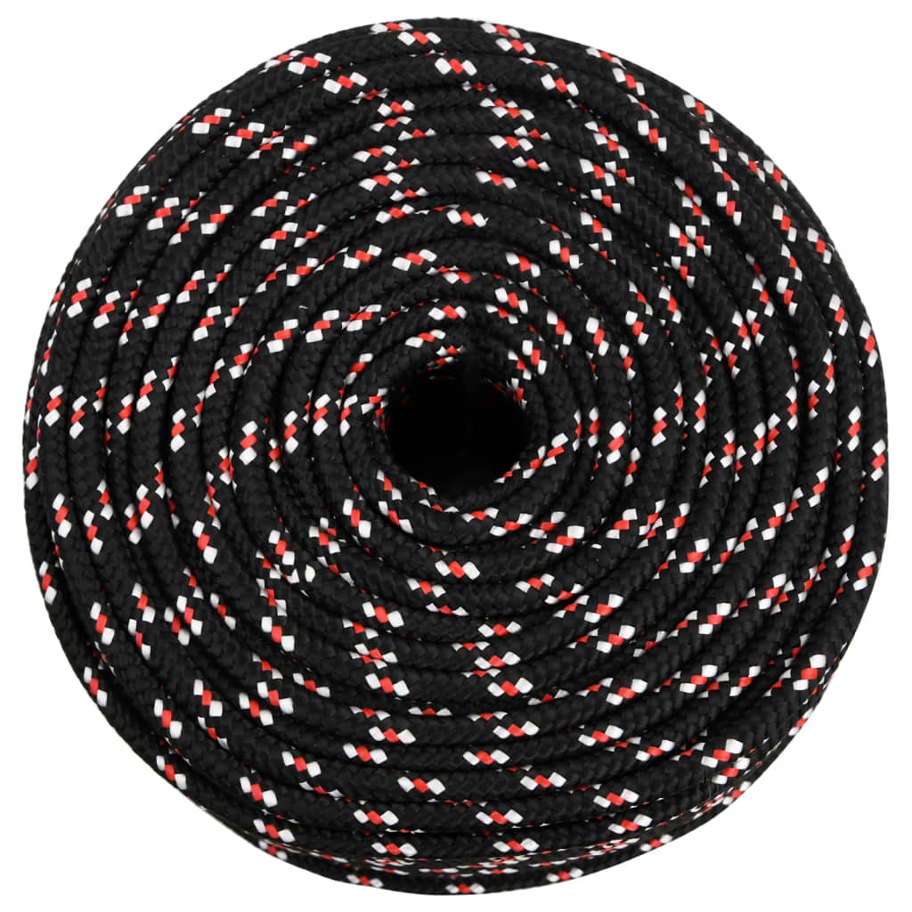 Brodski konop crni 8 mm 50 m od polipropilena