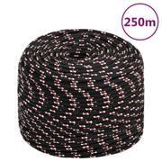 Brodski konop crni 8 mm 250 m od polipropilena