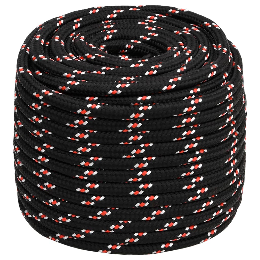 Brodski konop crni 18 mm 100 m od polipropilena