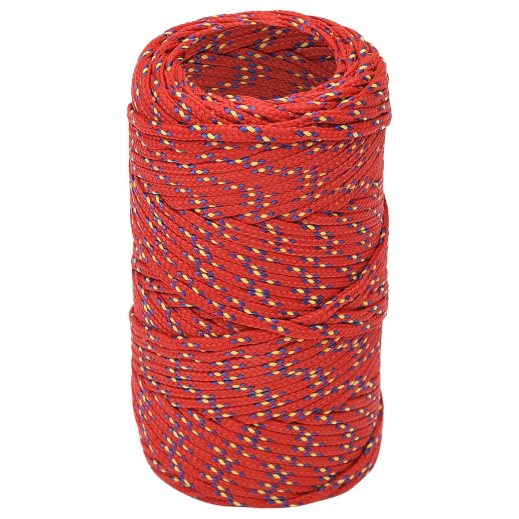 Brodski konop crveni 2 mm 100 m od polipropilena