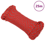 Brodski konop crveni 3 mm 25 m od polipropilena
