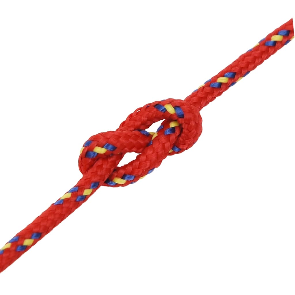 Brodski konop crveni 3 mm 25 m od polipropilena