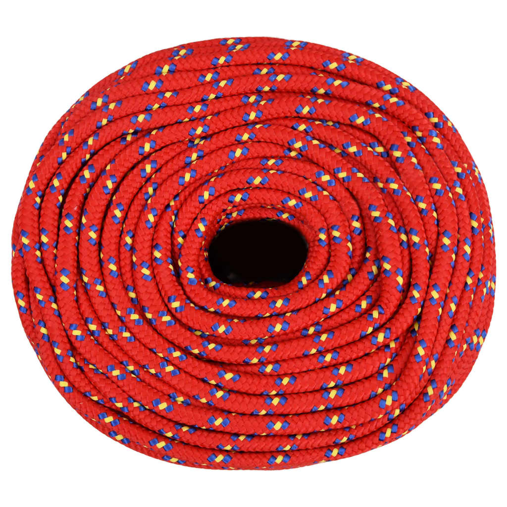 Brodski konop crveni 10 mm 25 m od polipropilena