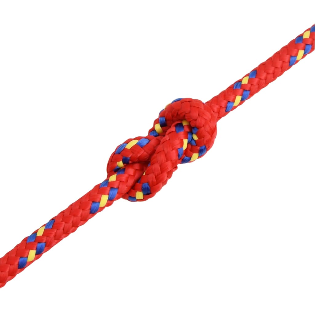 Brodski konop crveni 10 mm 25 m od polipropilena