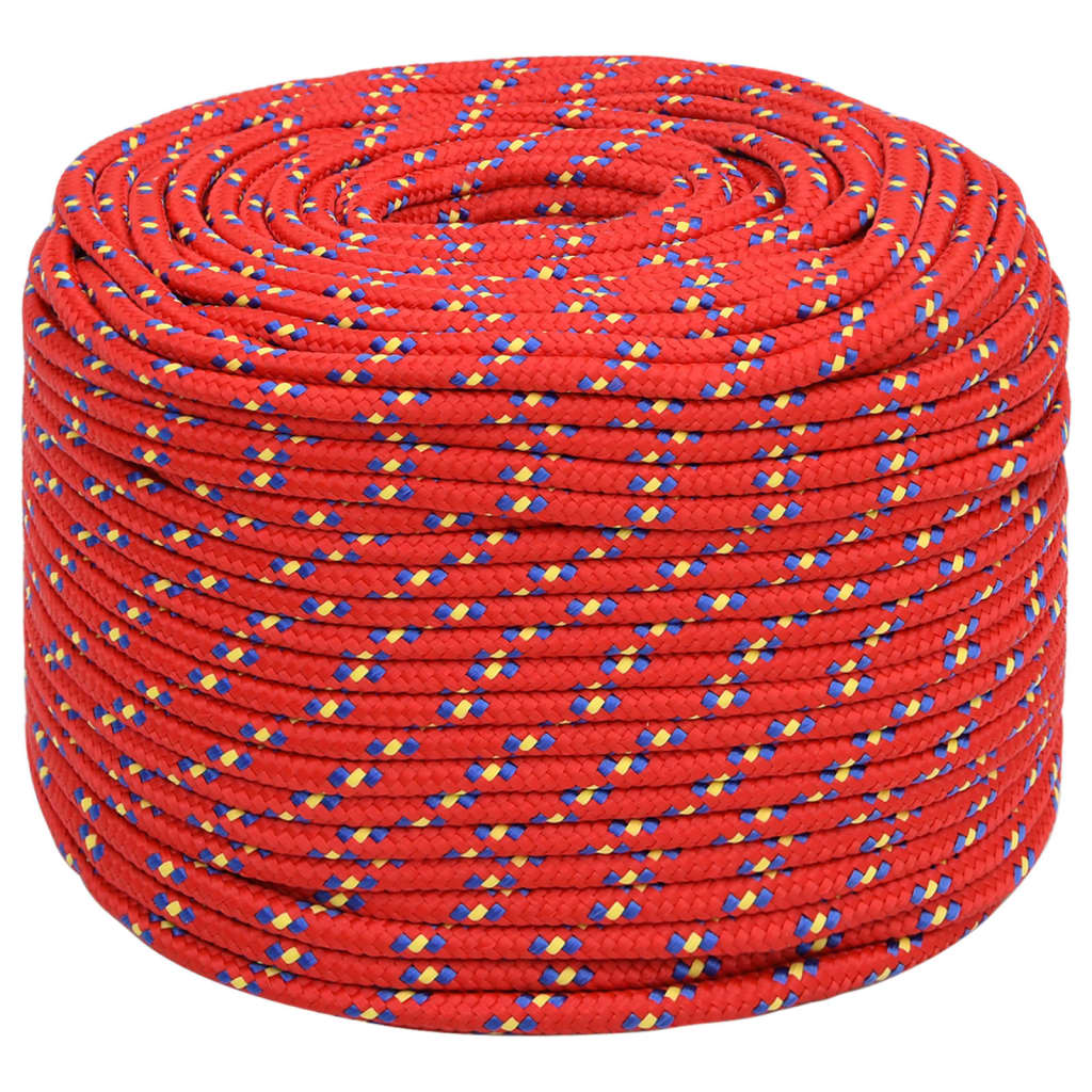 Brodski konop crveni 10 mm 100 m od polipropilena