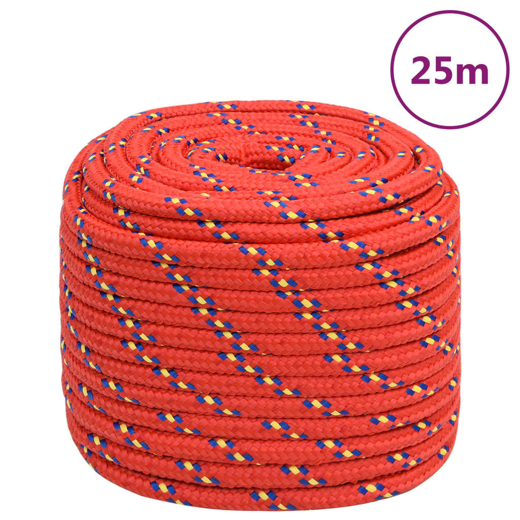Brodski konop crveni 18 mm 25 m od polipropilena